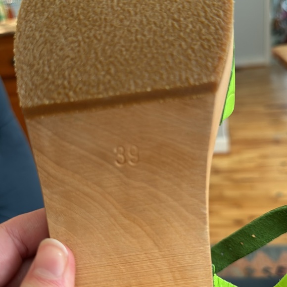 Swedish Hasbeens green clogs NWOT - Picture 5 of 5